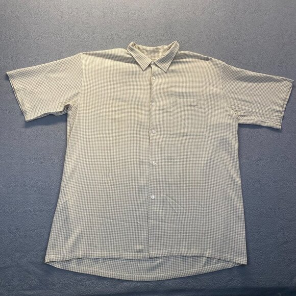 Ferracci Men's Short Sleeve Shirt Rayon Size 2XLT,Pocket - Picture 8 of 8